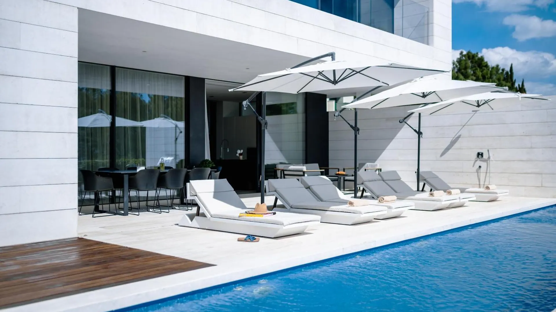 5-Star Villa Calma I With Heated Pool, Jacuzzi, Sea And Palm Tree Garden Starigrad Paklenica 0*,  Croatia