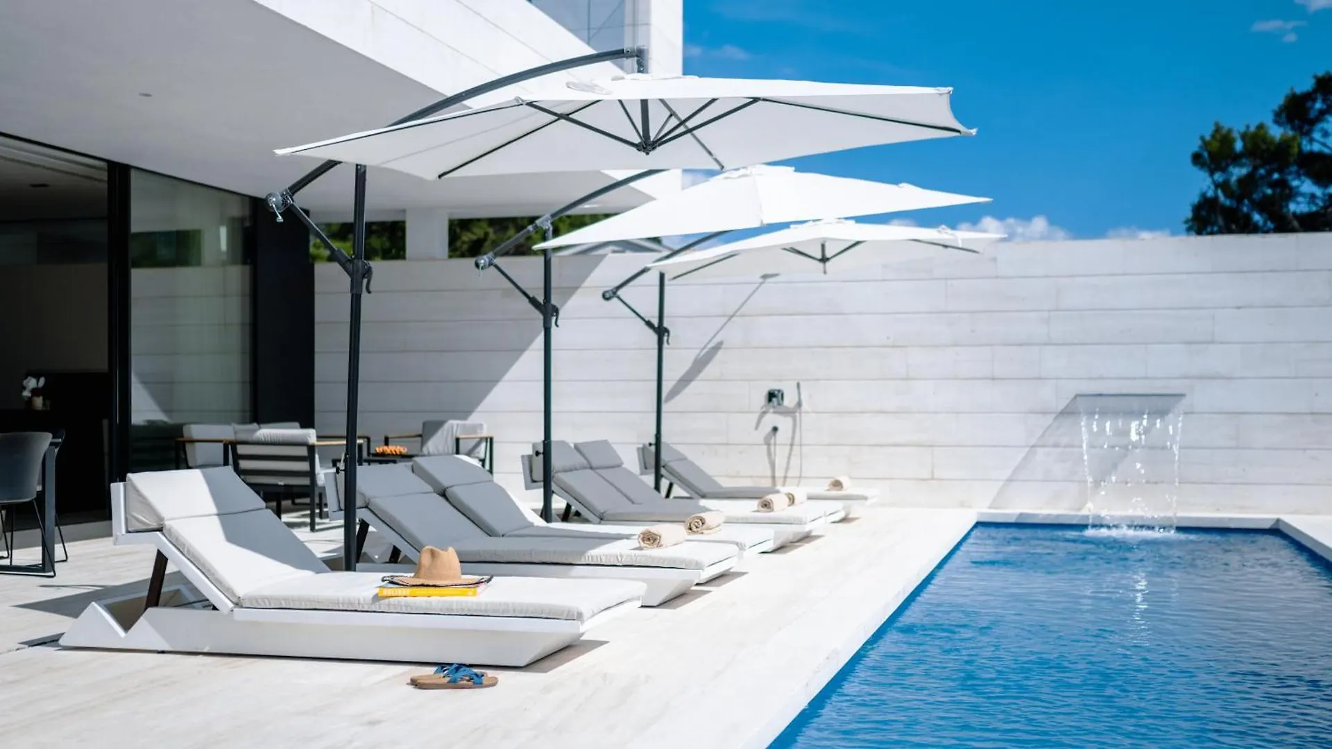 5-Star Villa Calma I With Heated Pool, Jacuzzi, Sea And Palm Tree Garden Starigrad Paklenica
