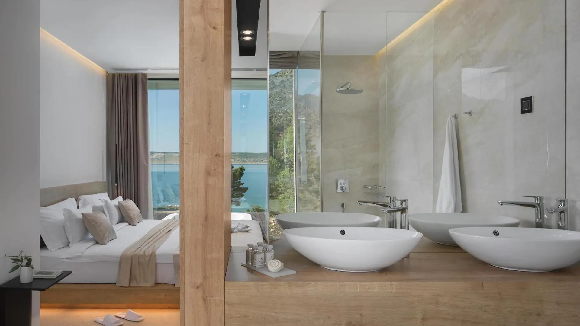 5-Star Villa Calma I With Heated Pool, Jacuzzi, Sea And Palm Tree Garden Starigrad Paklenica Croatia