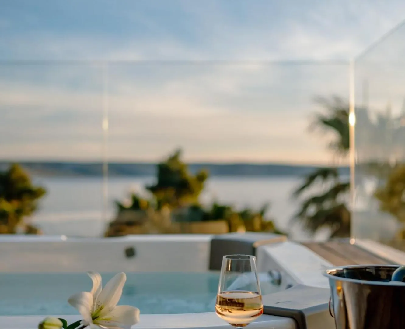 5-Star Villa Calma I With Heated Pool, Jacuzzi, Sea And Palm Tree Garden Starigrad Paklenica