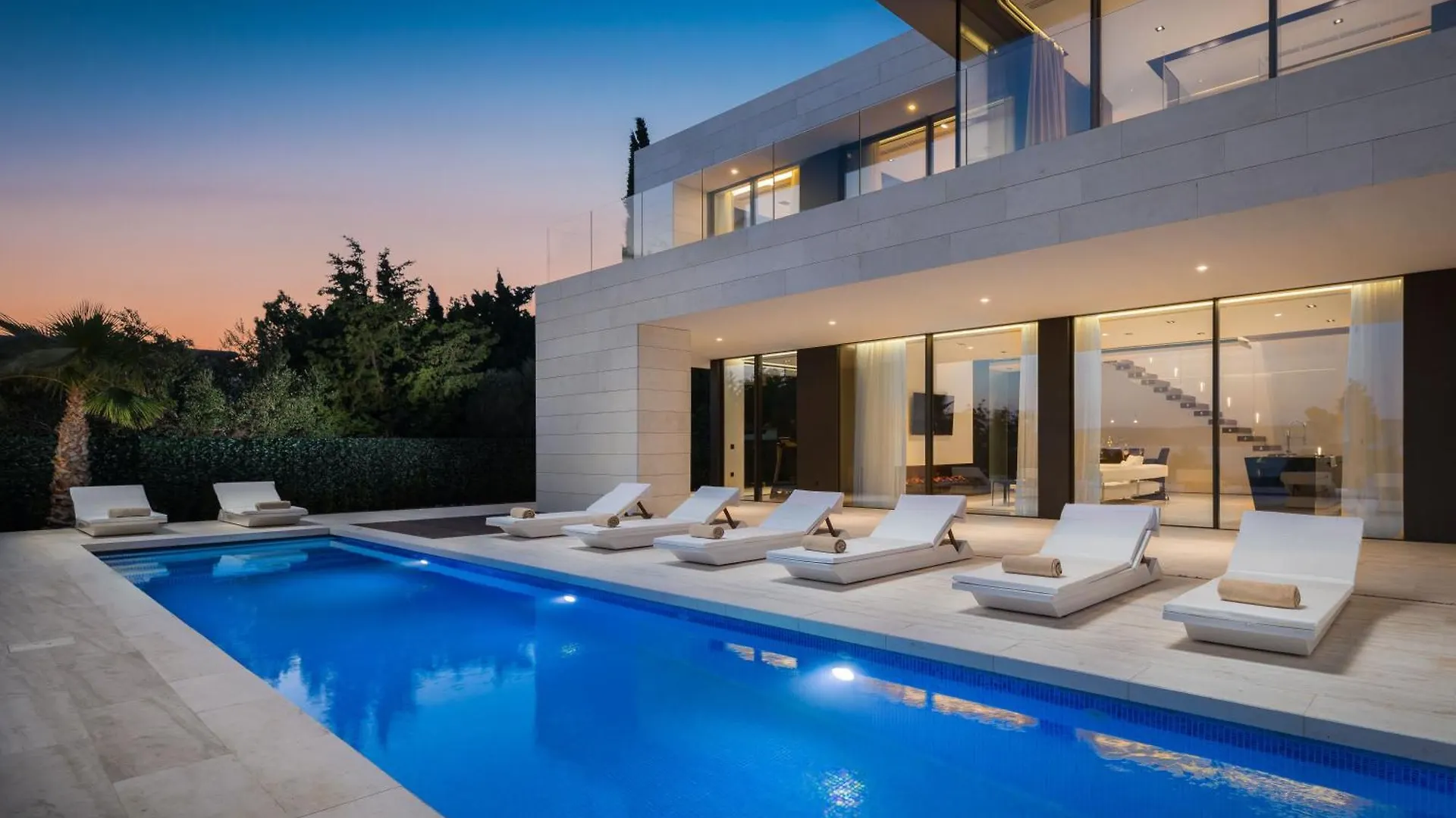 5-Star Villa Calma I With Heated Pool, Jacuzzi, Sea And Palm Tree Garden Starigrad Paklenica